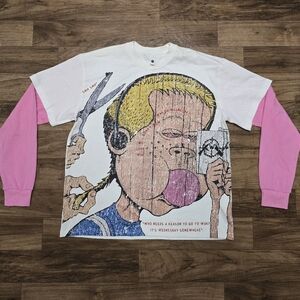 NWOT! Rare Werner Bronkhorst Print " Wednesday boy " Shirt 1 of 1 Sz L